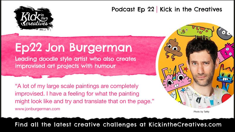 Podcast Interview Jon Burgerman Artist Doodler