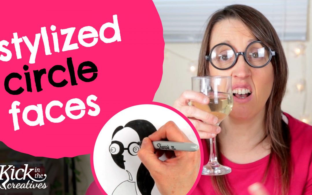 Art Kick Sunday – How to Draw a Stylized Circle Face