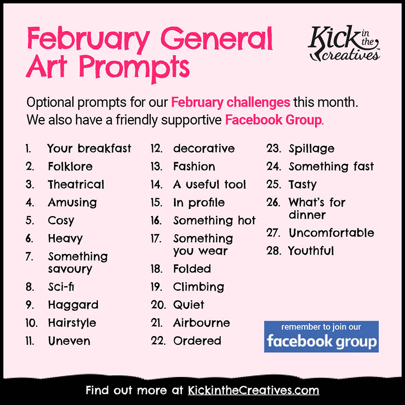 February 2022 Art Prompts
