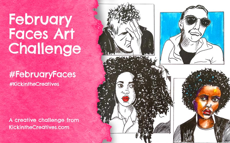 February Faces drawing challenge