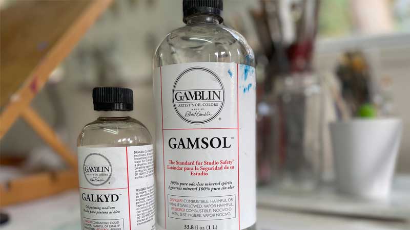 gamsol mediums and oil paints